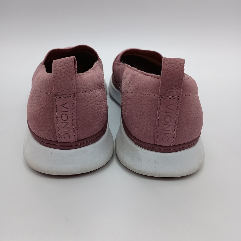 Vionic Roxan Nubuck Slip On Sneakers Dusty Rose Pink Womens 10 Wide - Picture 5 of 7